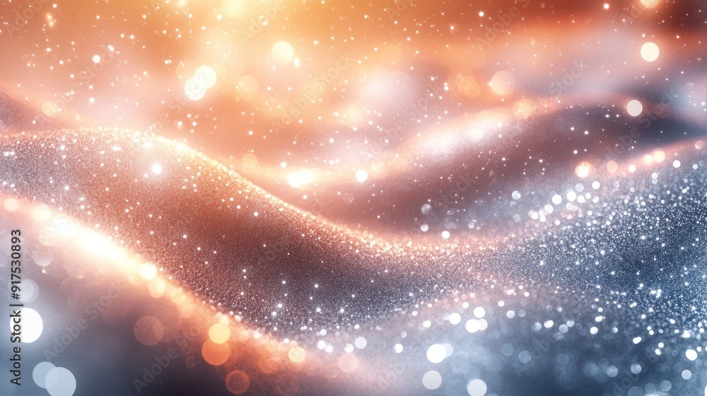 Obraz premium Bright white sparkling background with delicate light reflections, offering a clean and minimalist aesthetic with a touch of elegance