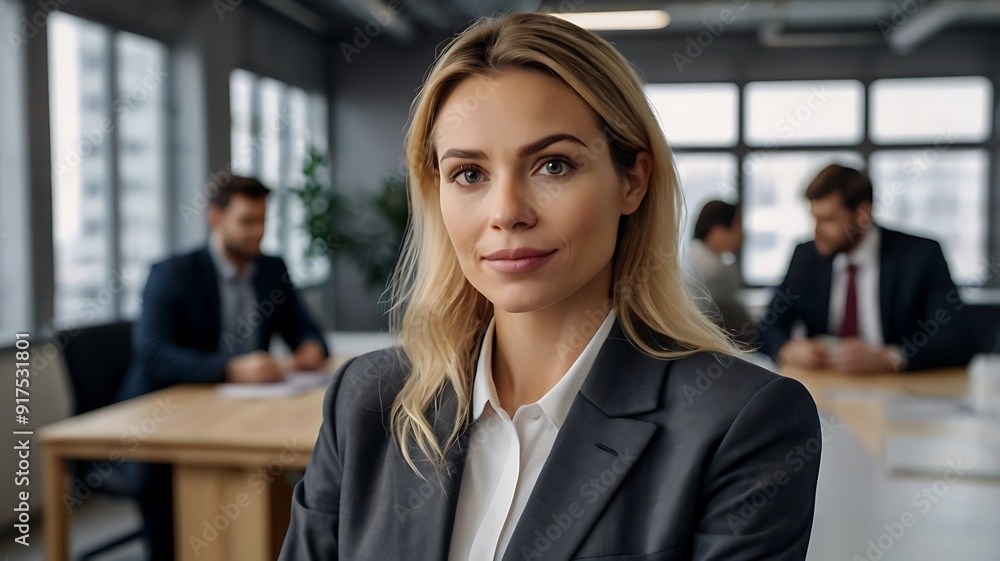 Smiling Creative Business Woman Displaying Confidence and Innovation in a Professional Work Environment, Exemplifying Modern Leadership and Entrepreneurial Spirit Smiling Creative Business Woman Displaying Confidence and Innovation in a Professional Work Environment, Exemplifying Modern Leadership and Entrepreneurial Spirit