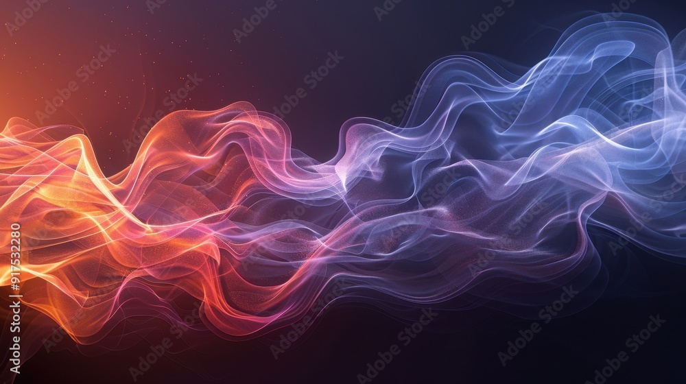 Dynamic abstract design featuring flowing neon fabric-like shapes in vibrant blue, purple, and orange hues, creating an ethereal and captivating visual. Dynamic abstract design featuring flowing neon fabric-like shapes in vibrant blue, purple, and orange hues, creating an ethereal and captivating visual.