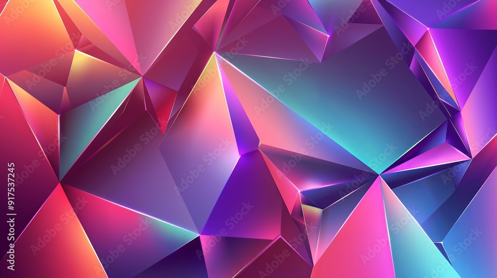 Abstract Vector Picture. Geometric Triangles in neon Gradient Colors. Panoramic header website illustration banner web modern design space background pattern geometric background blue purple abstract Abstract Vector Picture. Geometric Triangles in neon Gradient Colors. Panoramic header website illustration banner web modern design space background pattern geometric background blue purple abstract