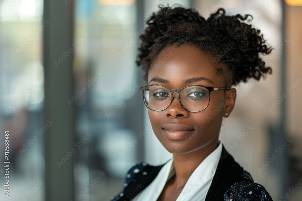 Portrait of a young female accountant Portrait of a young female accountant