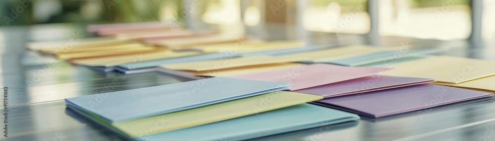Stack of Colorful Paper