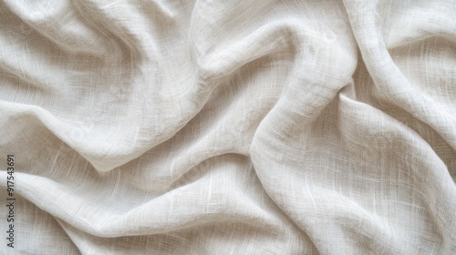 Light beige linen texture. Fabric background