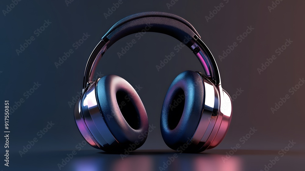 5. A high-end wireless headphones set with a modern design and metallic finish 5. A high-end wireless headphones set with a modern design and metallic finish