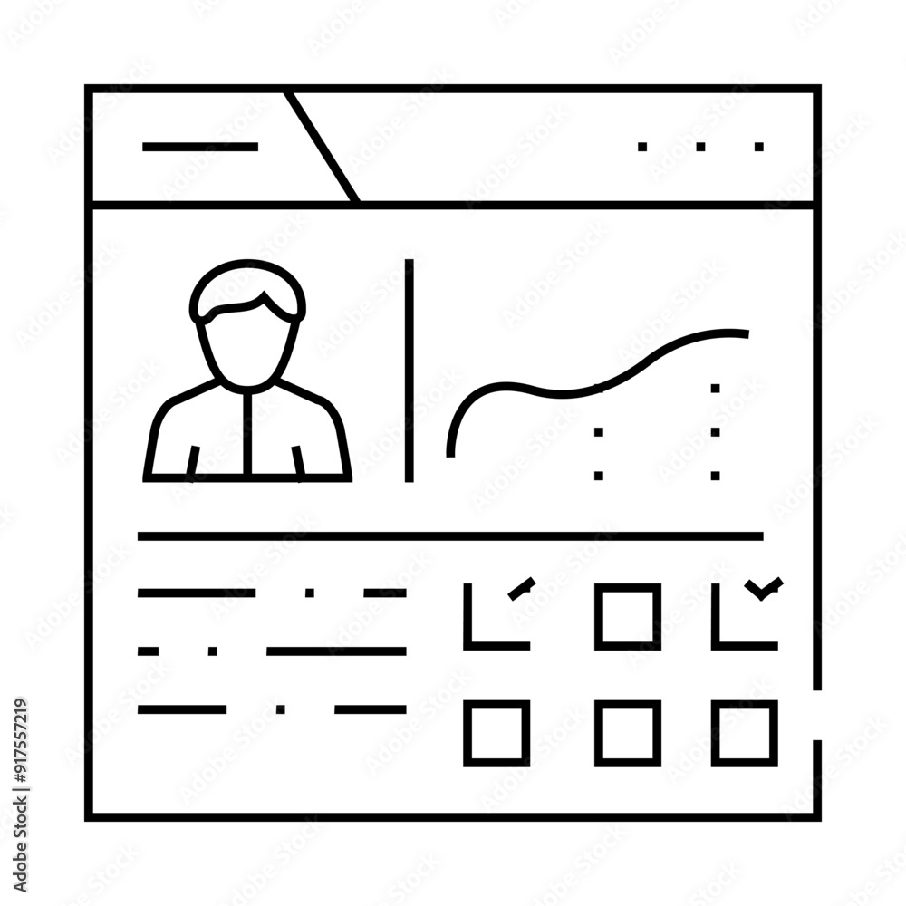 crm business marketing line icon vector. crm business marketing sign. isolated contour symbol black illustration crm business marketing line icon vector. crm business marketing sign. isolated contour symbol black illustration