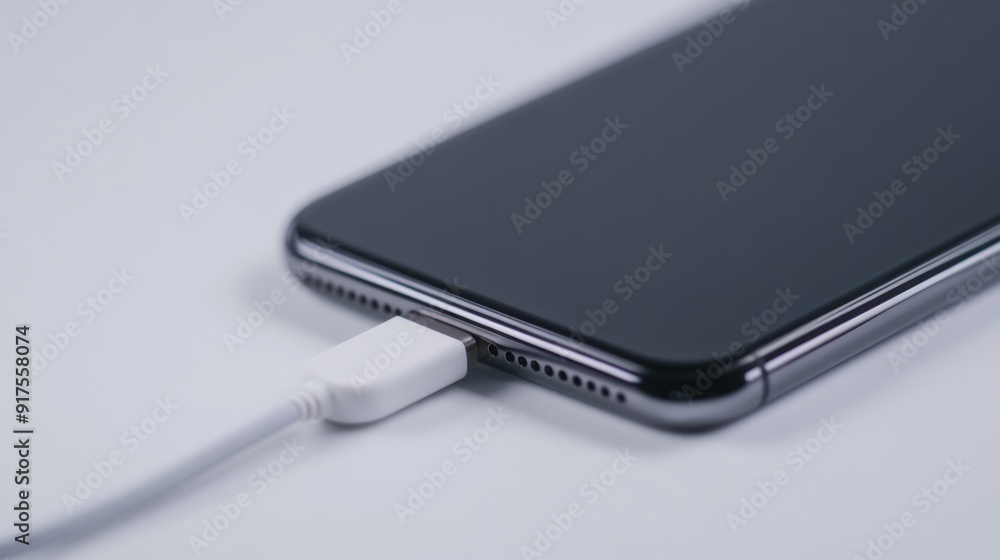 Smartphone Charging with USB Cable Connection
Smartphone Charging with USB Cable Connection