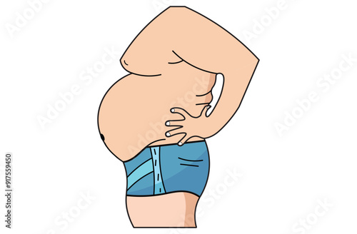 A bloated belly,abdominal swelling, discomfort, and a feeling of fullness. , IBS, constipation, lactose intolerance, celiac disease,  liver disorders.