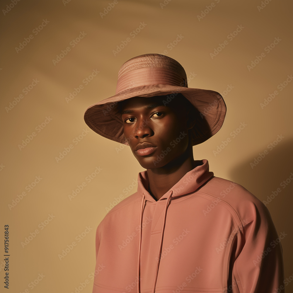 Stylish black male model photoshoot for casual streetwear fashion Stylish black male model photoshoot for casual streetwear fashion