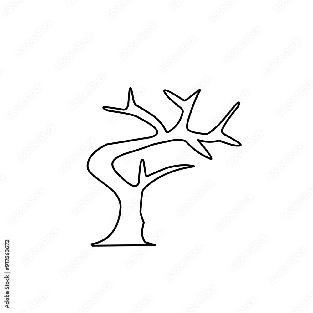 dry tree outline dry tree outline