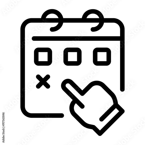 closedown line icon