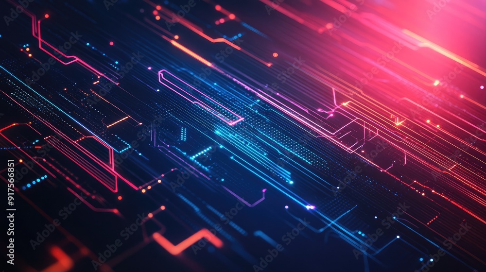 Modern tech-inspired background with digital patterns and glowing lines Modern tech-inspired background with digital patterns and glowing lines