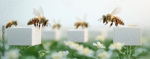 Smart Beehives Monitoring Bee Activity in Flowering Crop Fields, Generative Ai