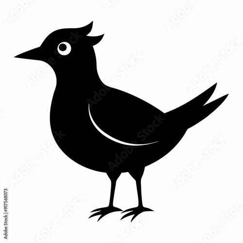 lark isolated on white background, lark vector illustration, bird on a branch vector art, lark silhouette, bird vector icon, Ducks on a branch line art, eps
