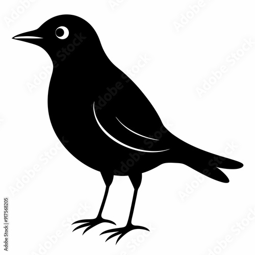 lark isolated on white background, lark vector illustration, bird on a branch vector art, lark silhouette, bird vector icon, Ducks on a branch line art, eps
