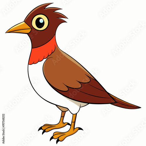 lark isolated on white background, lark vector illustration, bird on a branch vector art, lark silhouette, bird vector icon, Ducks on a branch line art, eps
