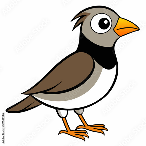 lark isolated on white background, lark vector illustration, bird on a branch vector art, lark silhouette, bird vector icon, Ducks on a branch line art, eps
