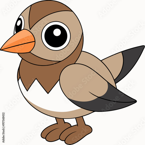 lark isolated on white background, lark vector illustration, bird on a branch vector art, lark silhouette, bird vector icon, Ducks on a branch line art, eps
