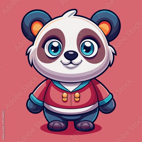 cute panda in various costumes