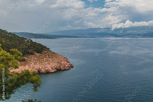 Incredible seascape in the city of Vrbnik, Krk Croatia. 27.06.2024