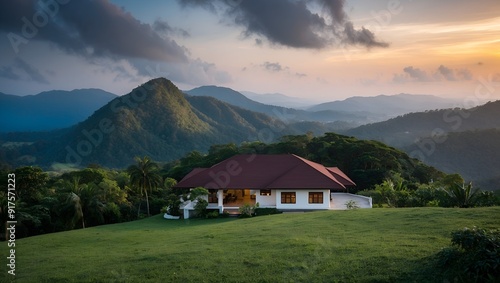 mountain village in the mountains