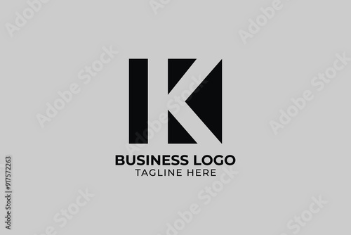 Minimal elegant monogram  K KK initial based Alphabet icon logo, Technology Letter K Logo Abstract 