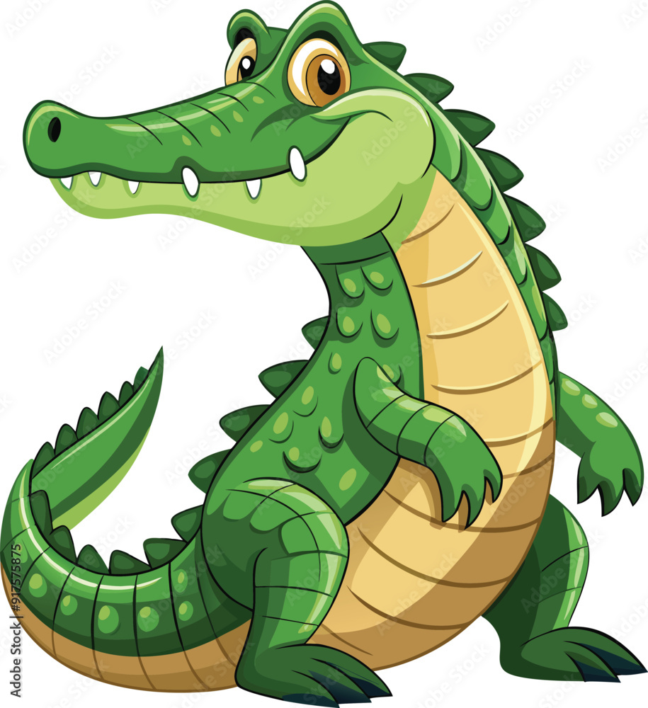 Fototapeta premium crocodile, Print, vector