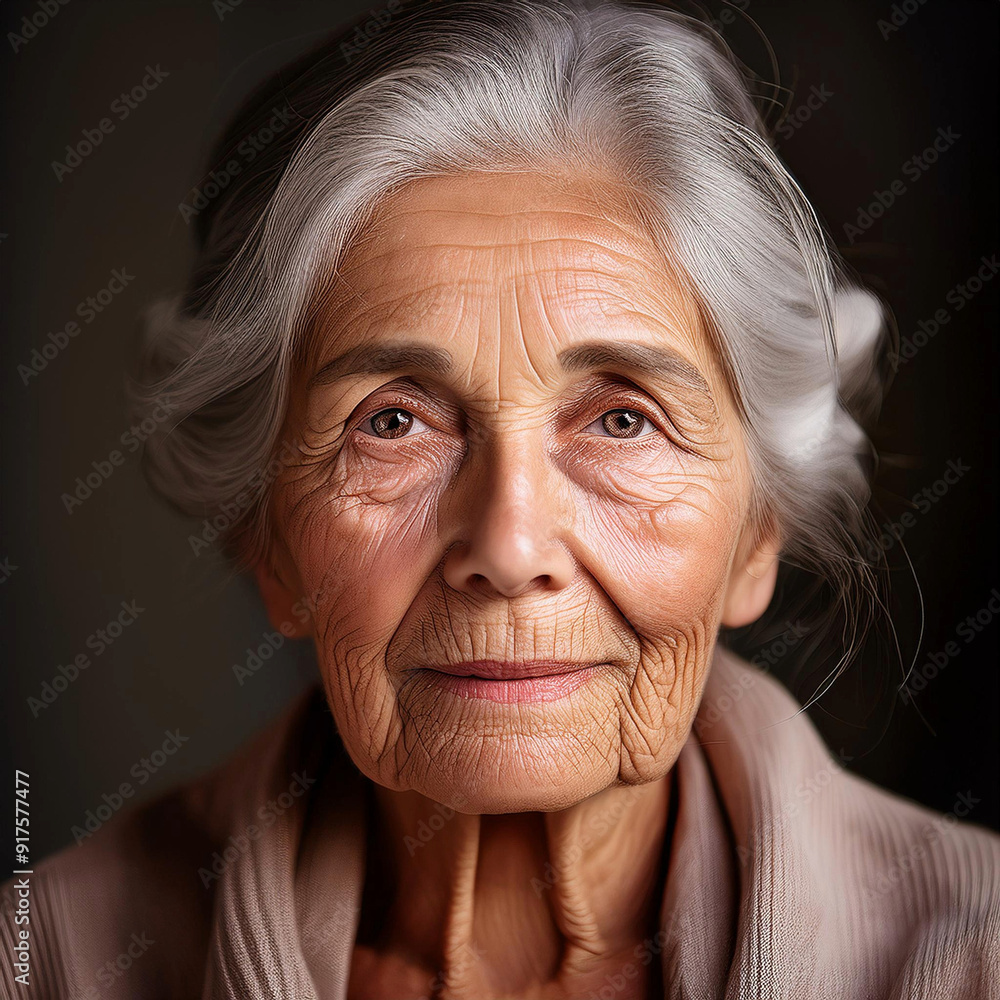 A close-up portrait of an elderly woman with deep wrinkles, showcasing her life experiences, and representing an underrepresented ethnicity in art. A close-up portrait of an elderly woman with deep wrinkles, showcasing her life experiences, and representing an underrepresented ethnicity in art.