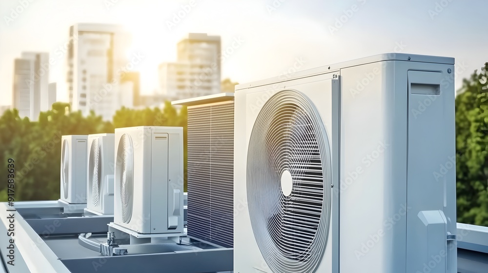 Eco-Friendly Roof-Mounted Solar-Powered Air Conditioner for Modern Sustainable Cooling Solution Eco-Friendly Roof-Mounted Solar-Powered Air Conditioner for Modern Sustainable Cooling Solution