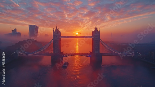 wonderful and beautiful and amazing london bridge in London,generative ai