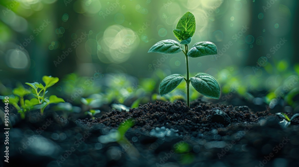 A New Sprout Growing in the Forest A New Sprout Growing in the Forest