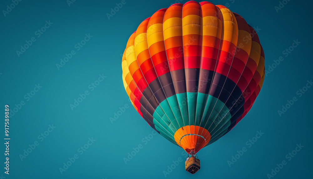 Fototapeta premium an air balloon in the sky.generative ai