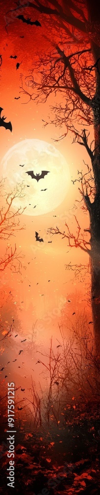 A Halloween background with bright colors. A Halloween background with bright colors.