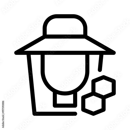 beekeeper line icon