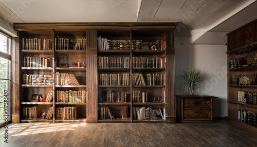 オンラインミーティング用背景 テレビ会議背景用 ZOOM会議背景用 部屋 ラウンジ 本棚 書斎 video conferencing for using in video conference and as a zoom background.