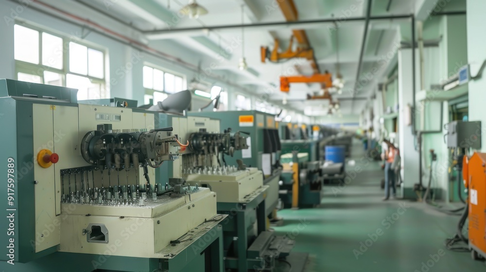 Obraz premium Industrial Factory Machinery