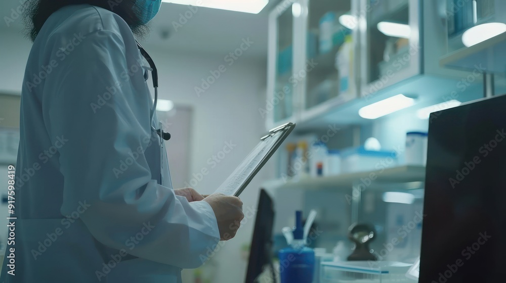 Doctor Reviewing Patient Information Doctor Reviewing Patient Information
