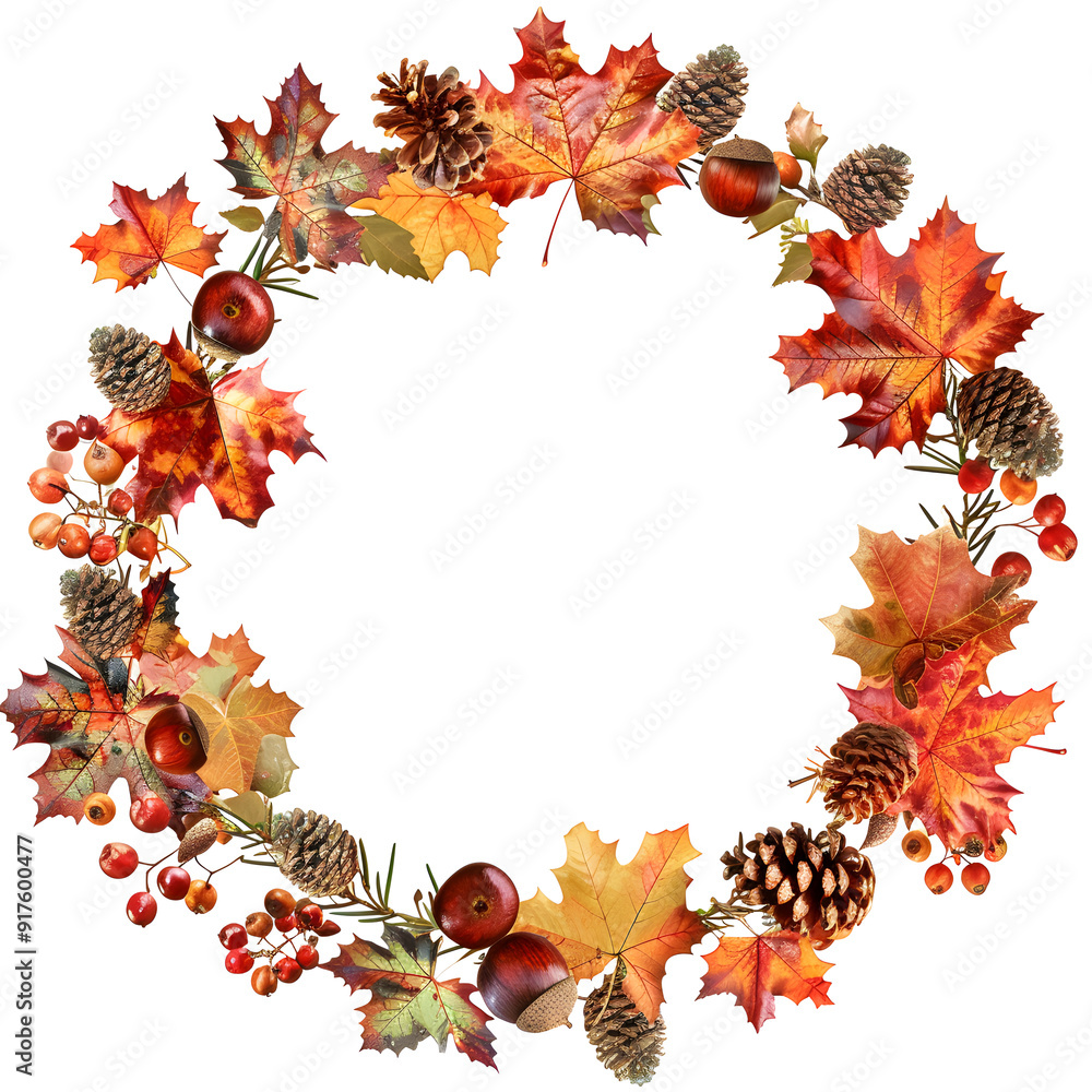 Autumn leaves frame illustration Autumn leaves frame illustration