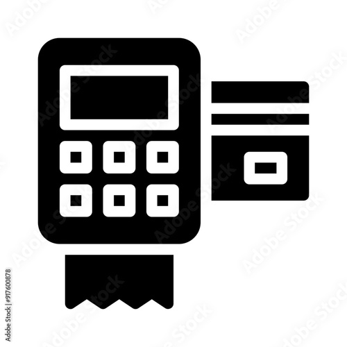 payment terminal glyph icon