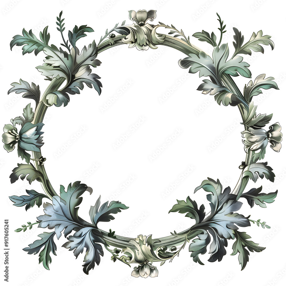 Naklejka premium Bioengineering frame illustration