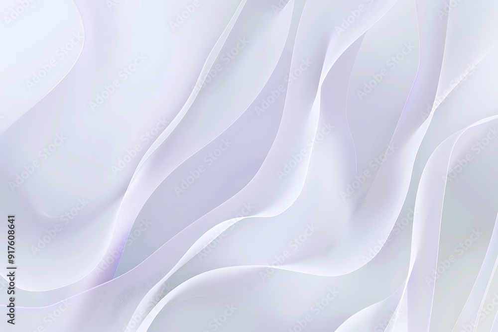 Obraz premium Abstract White and Purple Wavy Lines