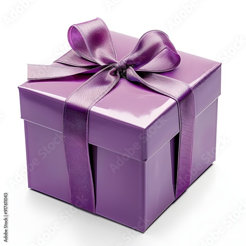 Purple Gift Box with Bow