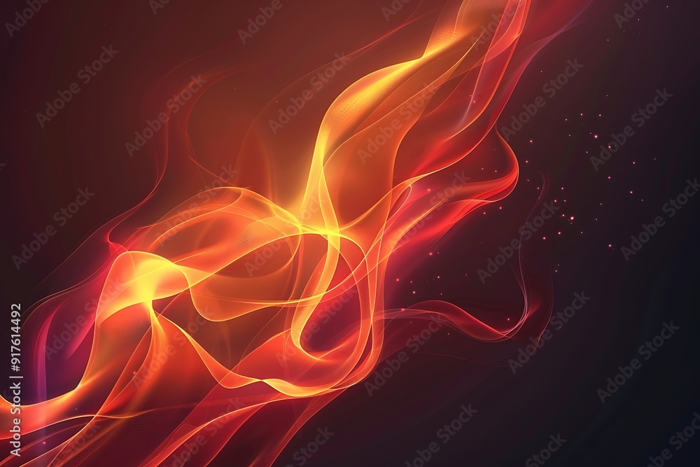Fototapeta premium Abstract Fire-like Swirls