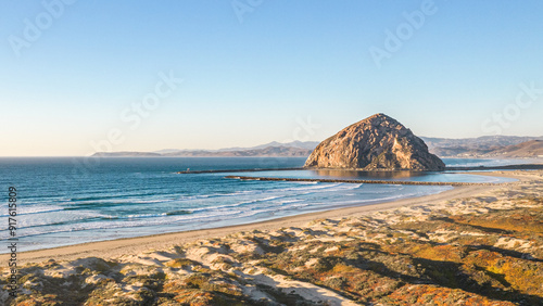 Majestic Morro Rock Overlooking Morro Bay