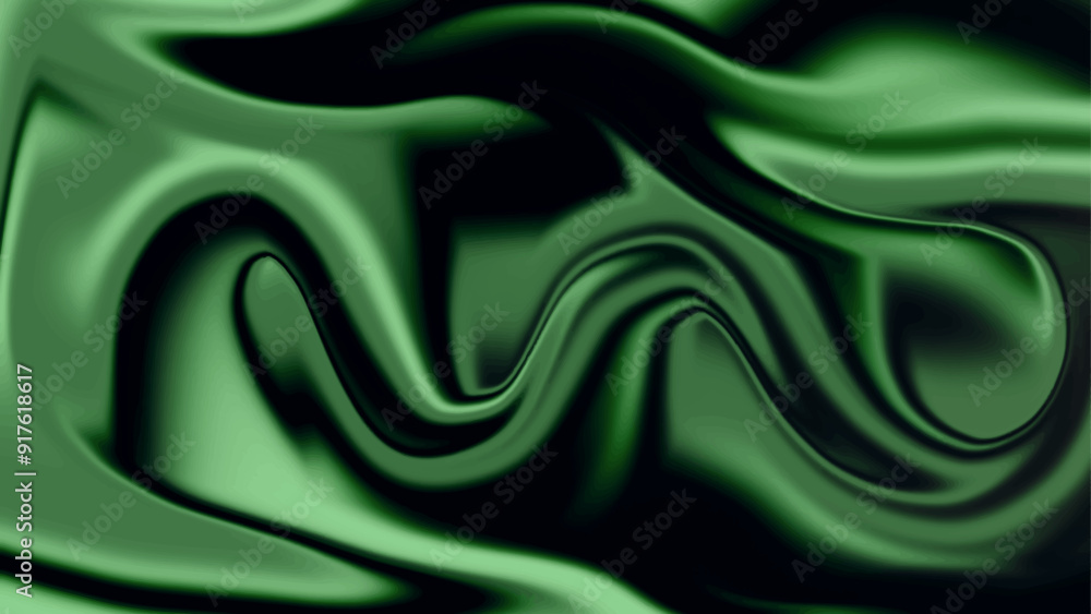Obraz premium Green Liquify Effect, Abstract Background. Modern liquify. Abstract background with lines.