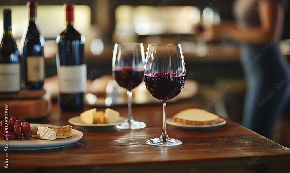 table with luxury red wines, Generative AI table with luxury red wines, Generative AI