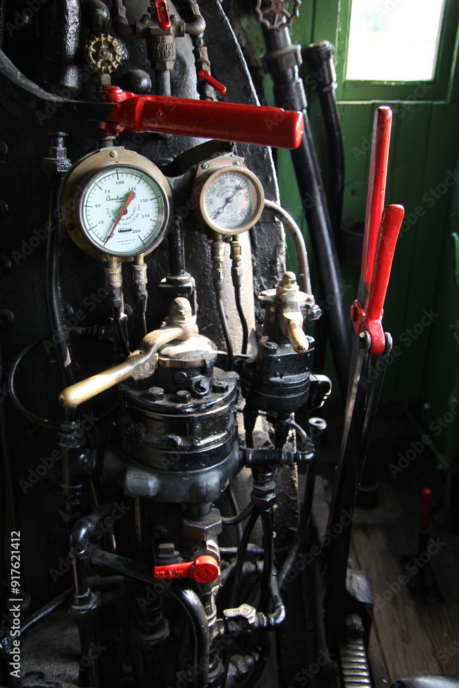 Fototapeta premium engine of a locomotive