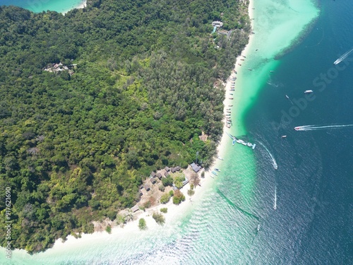 Drone footage in Phi Phi Islands in Thailand photo