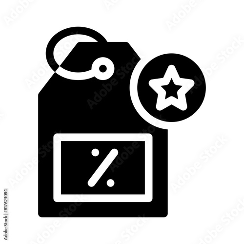 special offers glyph icon