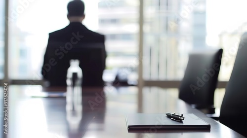 The Professional Interview for Business Office Background: A Scene Filled with Anticipation and Potential.