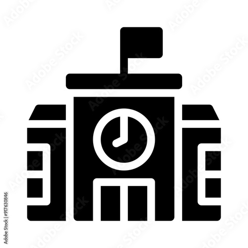 school glyph icon
